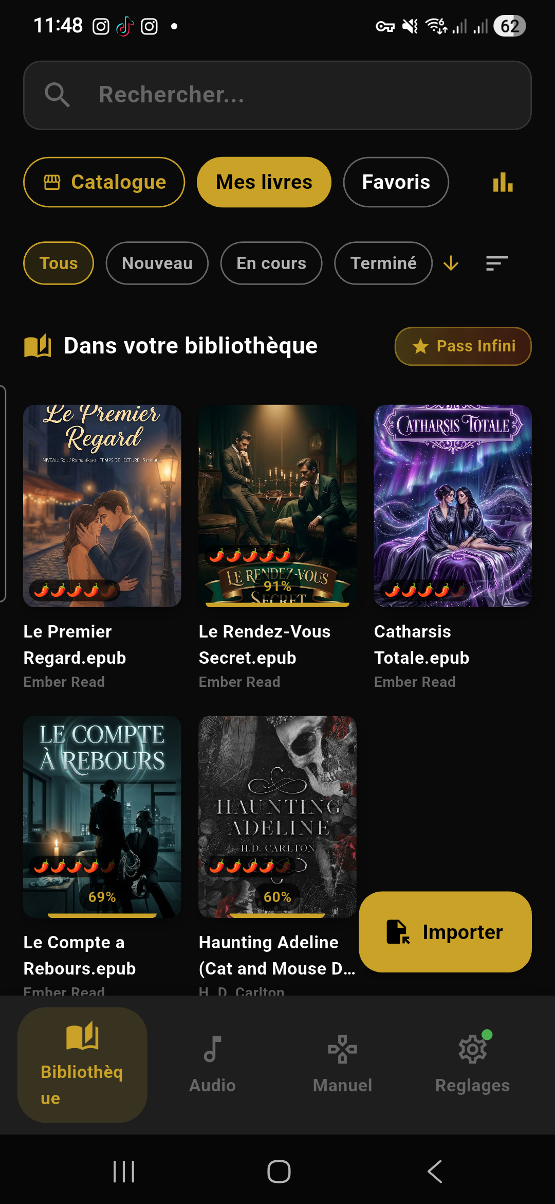 Bibliothèque Ember Read