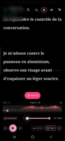 Réglage de l'immersion